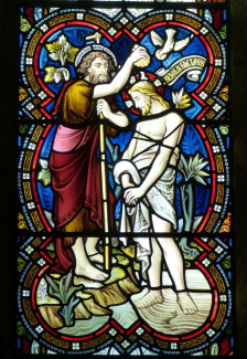 Kirchenfenster Taufe Jesu