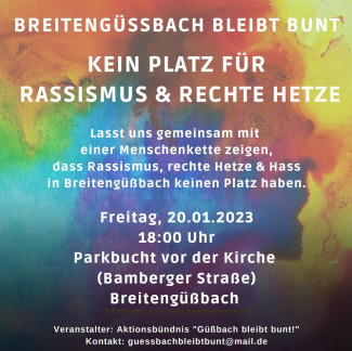 Plakat Breitengüßbach bleibt bunt